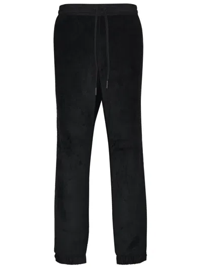 Moncler Grenoble Elastic Waist Drawstring Trousers In Black