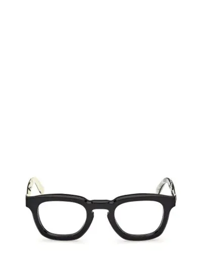 Moncler Eyeglasses In Shiny Black