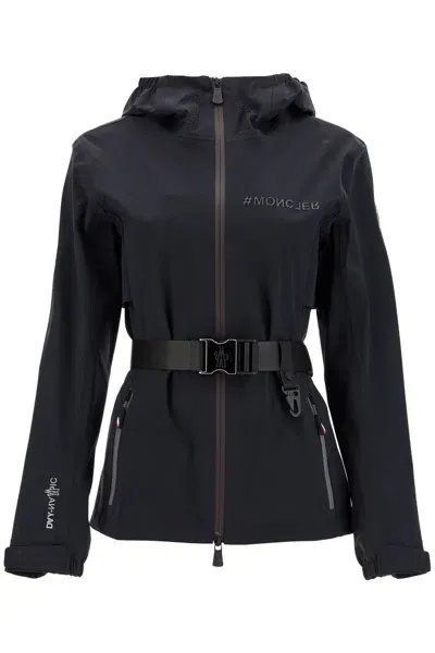 Moncler Fex Hooded Shell Jacket With In Black