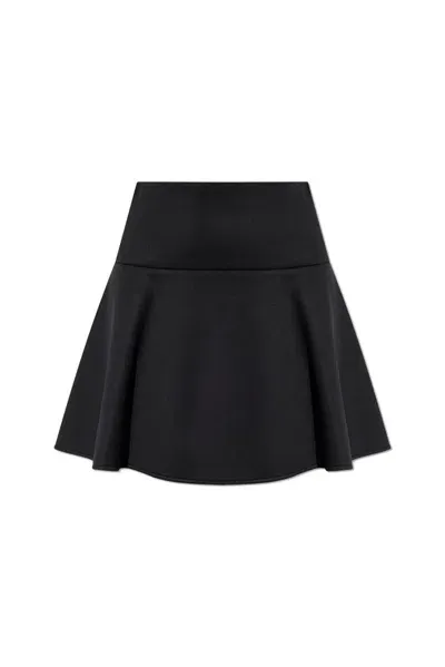 Moncler Flared Mini Skirt In Black