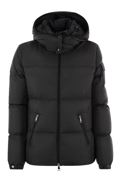 Moncler Fourmines - Short Down Jacket With Hood In Black