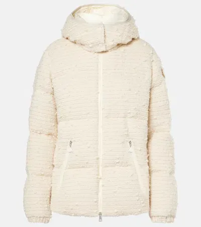 Moncler Fourmines Tweed Down Jacket In M11 Yellow