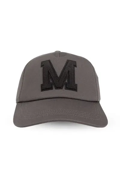 Moncler Gabardine Baseball Cap In Grey