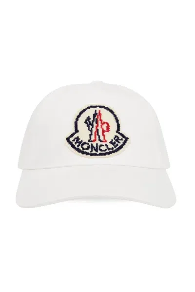 Moncler Gabardine Baseball Cap In White