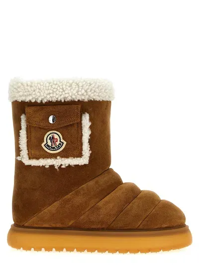 Moncler Boots In Brown