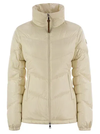 Moncler Gast Short Down Jacket In Natural