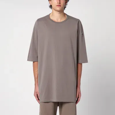 Moncler Genius Dust Coloured Oversize T-shirt In Jersey In Grey