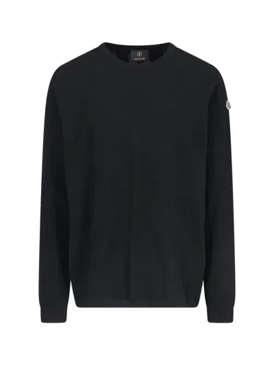 Moncler Genius Logo Sweater In Black  