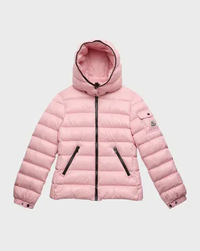 Moncler Kids' Girl's Bady Quilted Puffer Down Jacket In Medium Pink