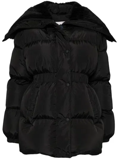 Moncler Goose Down Puffer Jacket In Black