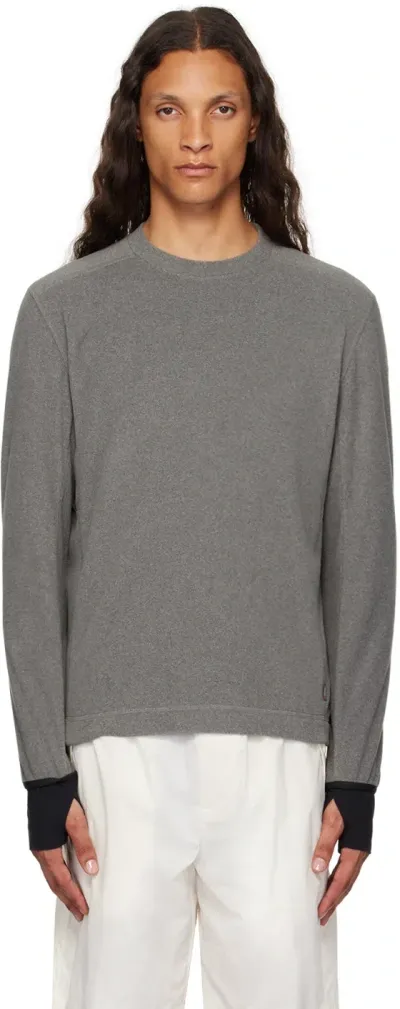 Moncler Grenoble Mid Layer Sweatshirt In Grey