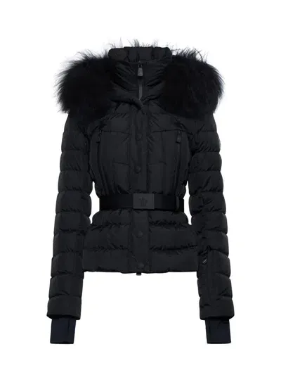 Moncler Beverley Nylon Down Jacket In Black