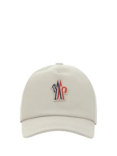 Moncler Baseball Cap With Logo Patch In White