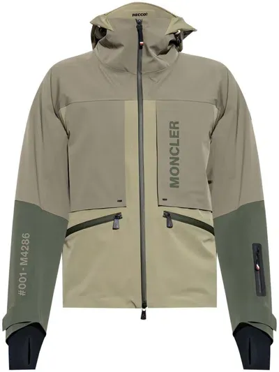 Moncler Fussen Tech Ski Jacket In Khaki