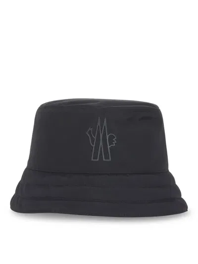 Moncler Womens Black Logo Bucket Hat