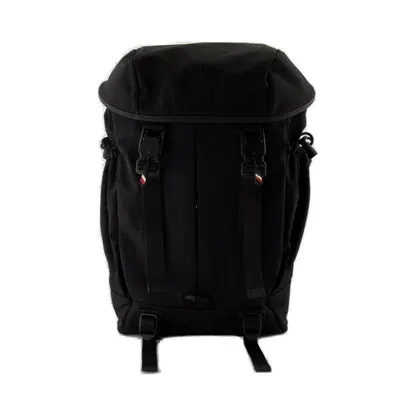 Moncler Grenoble Logo Lettering Backpack In Black