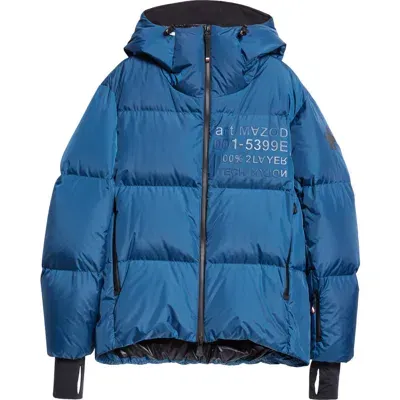 Moncler Grenoble Mazod Hooded Down Puffer Jacket In Multicolour