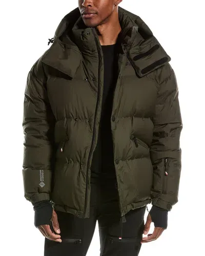 Moncler Military Green Nylon Coraia Down Jacket