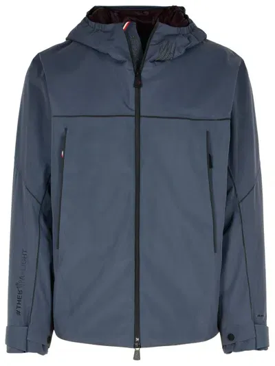 Moncler Thosis Grey Polyester Jacket In Gray