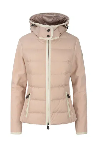 Moncler Grenoble Womens Zip Up Hybrid Jacket In Pink