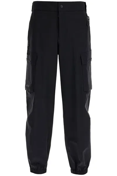 Moncler Hardshell Cargo Pants For Rugged In Black