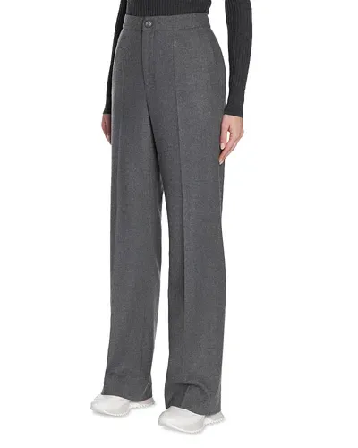 Moncler High Rise Pants In Charcoal