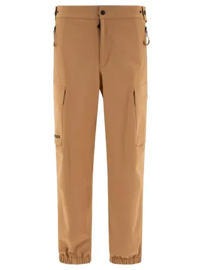 Moncler High-rise Performance Sport Pants In Beige