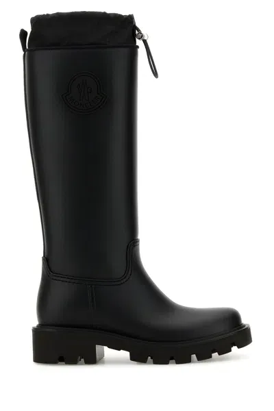 Moncler Kickstream High Rain Boots-38 Nd  Female In Black