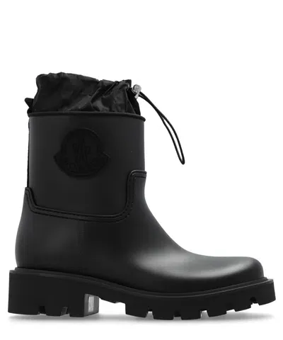 Moncler Kickstream Rain Boots In Black