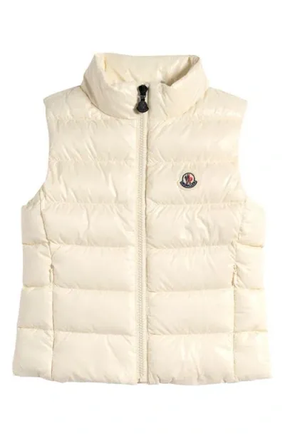 Moncler Ghany Nylon Down Vest In 米白色