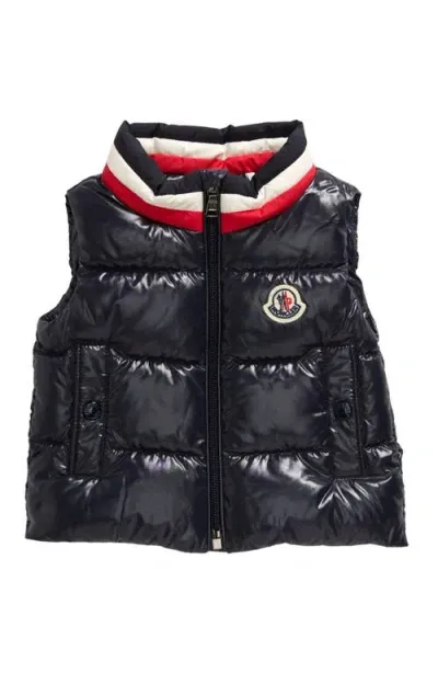 Moncler Kids' Merab Down Puffer Vest In Blue