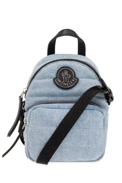 Moncler Small Kilia Nylon Crossbody Bag In Medium Blue