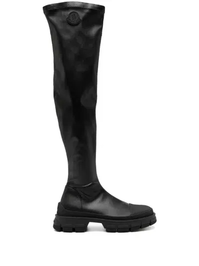 Moncler Knee-length Boots In Black