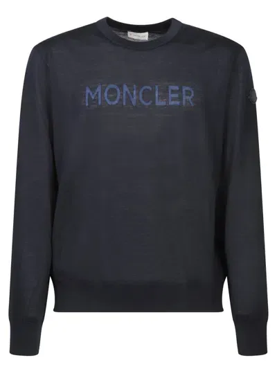 Moncler Knitwear In Blue