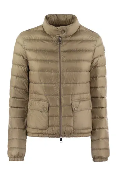 Moncler Lans - Short Down Jacket In Beige