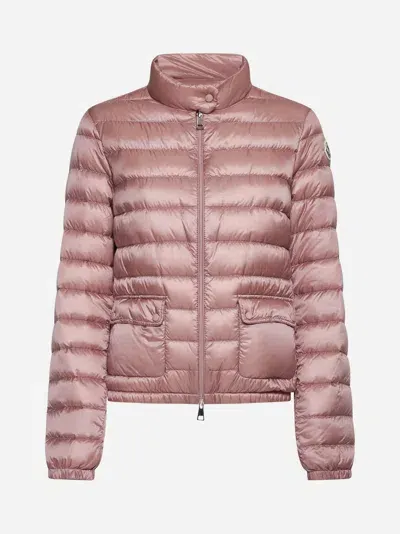 Moncler Lans Short Down Jacket In Pink