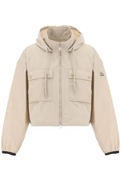 Moncler Leda Windbreaker Jacket In Cream