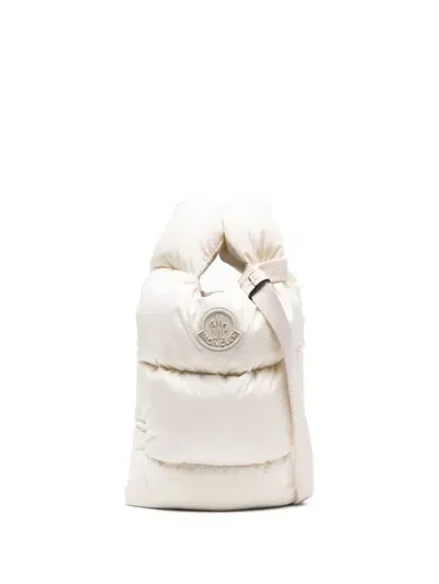 Moncler Legere Cross Body Bag In White