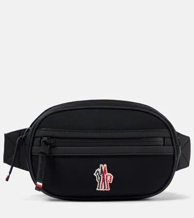 Moncler Logo Belt Bag In Black