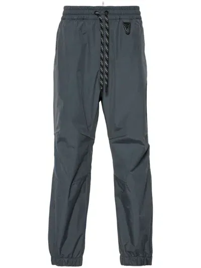 Moncler Logo-embossed Track Pants In Darkgrey