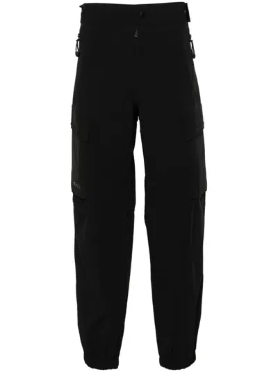 Moncler Logo-lettering Performance Trousers In Black