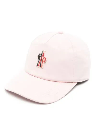 Moncler Logo-patch Hat In Pink