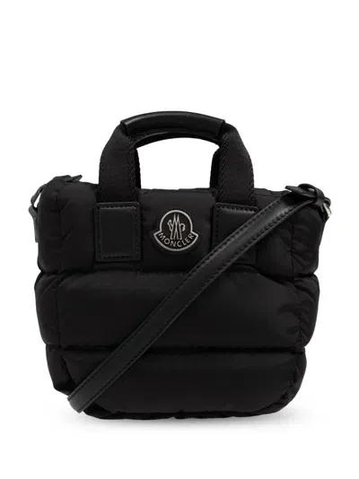 Moncler Logo-patch Tote Bag In Black