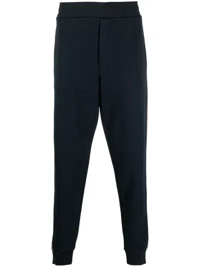 Moncler Logo-patch Track Pants In Navy