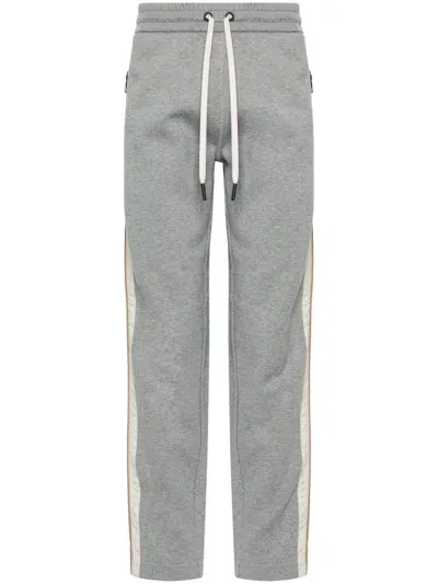 Moncler Logo-patch Track Pants In Grey