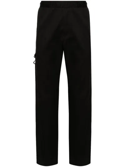 Moncler Logo-patch Trousers In Black