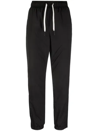 Moncler Logo-print Drawstring Track Pants In Black