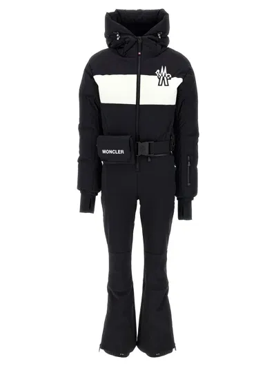 Moncler Logo Ski Suit Jewelry In White/black