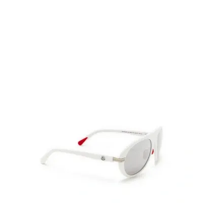 Moncler Lunettes De Soleil In White