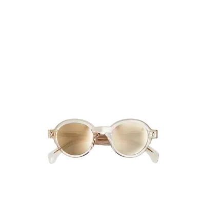 Moncler Lunettes De Soleil Rondes Rondosa In Beige